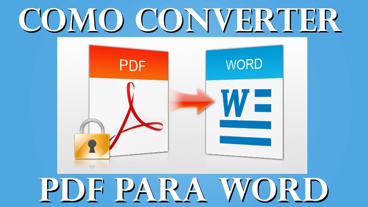 Conversor de pdf para word gratuito em portugues