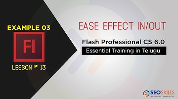 Adobe Flash  ease in and ease out example tutorial