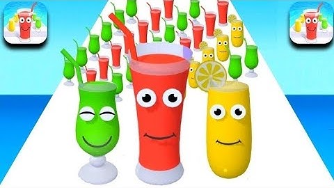 JUICE RUN All Levels Gameplay (iOS,Android) Walkthrough New Big UPDATE Games Mobile App💯