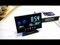 Desktop Clock Calendar  LED Colors Screen With Humidity - Temperature & Alarm