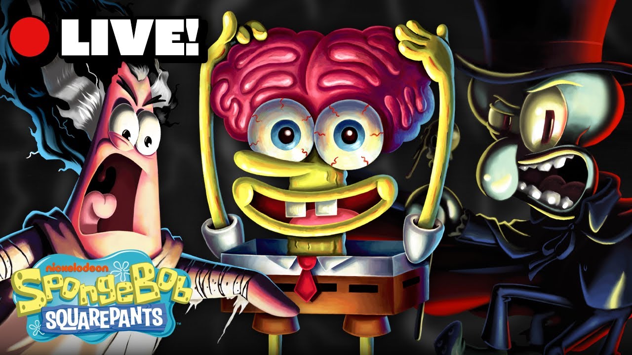 🔴LIVE: Haunted Halloween in BOOkini Bottom! 👻 | SpongeBob | BIKINI TUBE