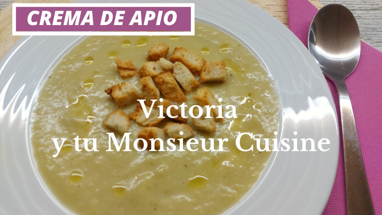 Cómo hacer una CREMA DE APIO para chuparse los dedos en Monsieur Cuisine y Thermomix