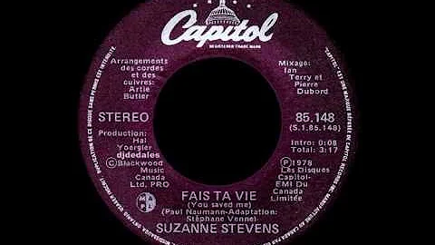 Suzanne Stevens - Fais ta vie - 1978