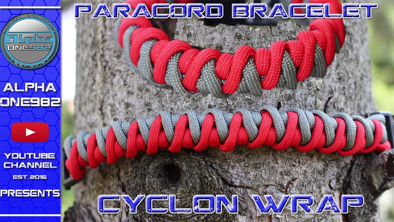 How To Make Cyclon Wrap Paracord Bracelet DIY YouTube