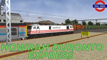 HIGH SPEED HOWRAH NEW DELHI DURONTO EXPRESS HIGH SPEED SKIP IN OPEN RAILS  || IR-MSTS