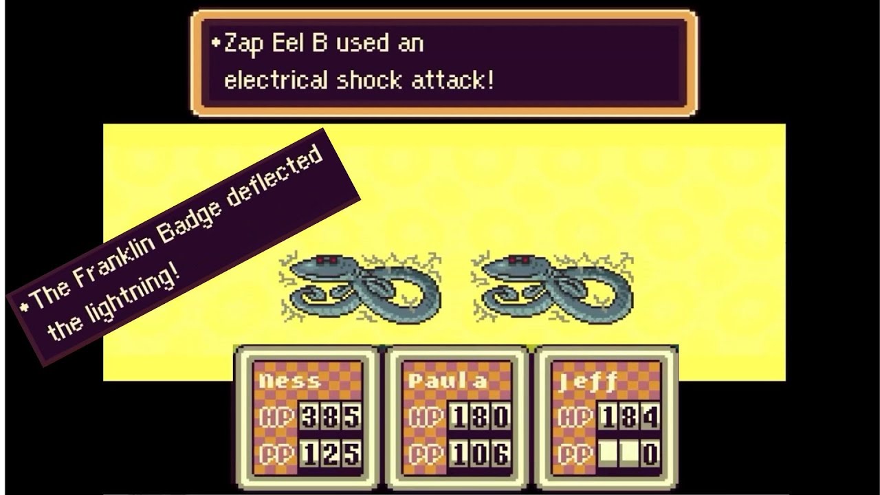 EarthBound — Clutch Franklin Badge!