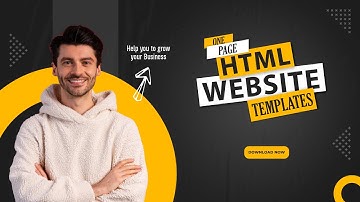 Best Single Page HTML Website Templates - Minimal & Responsive