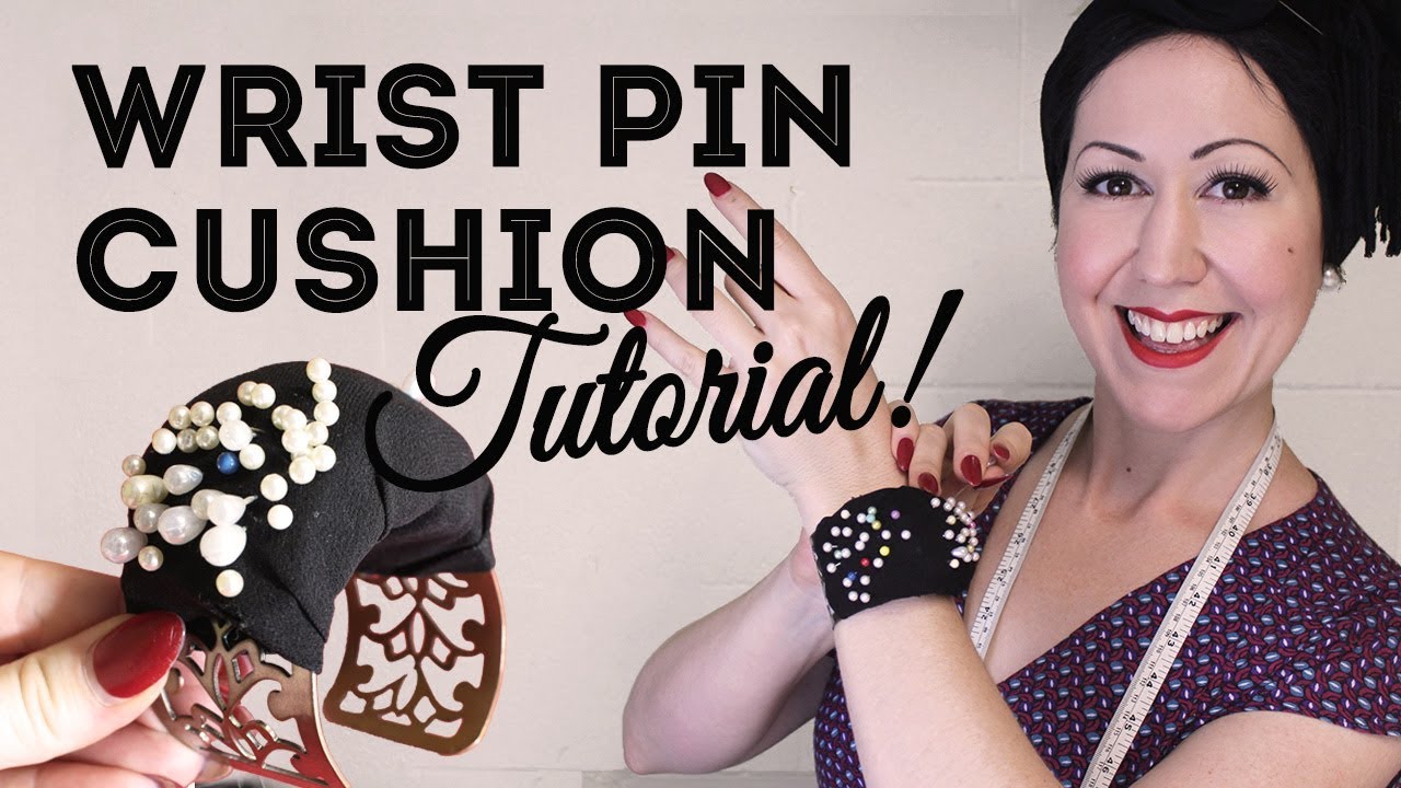 How to make a wrist pin cushion - DIY wrist pincushion tutorial