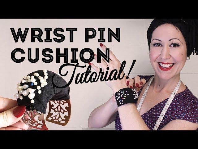How to make a wrist pin cushion - DIY wrist pincushion tutorial with no  elastic! 