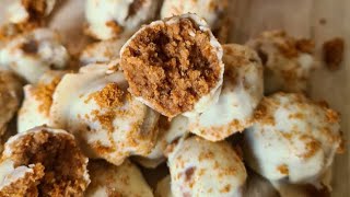 No Bake Biscoff Cookie Truffles