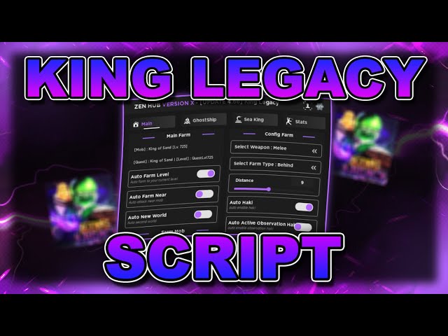 Roblox Script - King Legacy, ZEN HUB