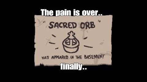 HOW I UNLOCKED SACRED ORB