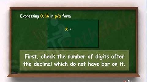 Maths: Class 9: Chapter 1 : Conversion of a mixed recurring decimal