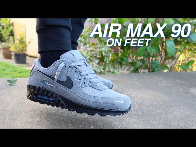 nike-air-max-90-white-wolf-grey-black in 2023