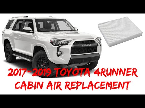 How To Change Cabin Air Filter 2017-2019 Toyota 4Runner TRD Pro 2018