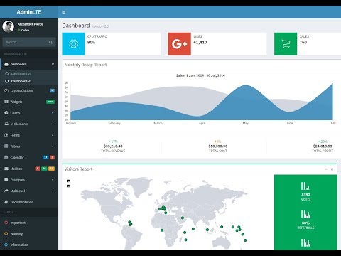 Admin LTE + Codeintenger Framework ເພື່ອເປັນພື້ນຖານ ໃນການພັດທະນາ