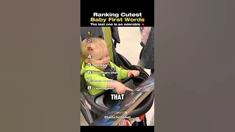 Ranking Cutest Baby First Words 👶