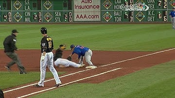 CHC@PIT: Schierholtz makes catch, doubles off Tabata