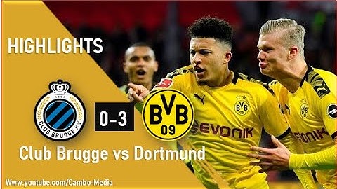 Club Brugge 0-3 Dortmund Highlights | All Goals Highlights 2020 | Uefa Champions League