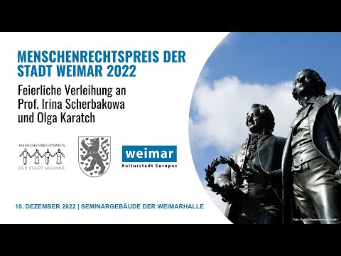 Verleihung des Menschenrechtspreises Weimar 2022 | 10.12.2022