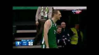 Jonas Valanaciunas Clutch Bounce Pass To Renaldas Seibutis.