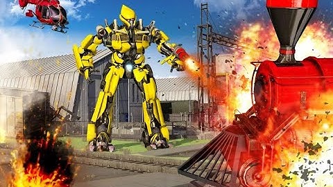 Futuristic Train Transforming Robot ~Train Robot Shooting Games~Android Gameplay HD.