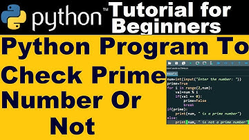 Python program to check prime number or not | Python course for beginners #bintuharwani #learnpython