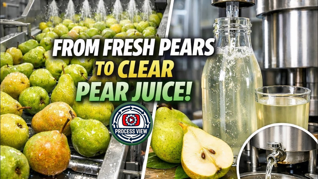 Pear Process Inside a Modern Pear Processing Plant: From Fresh Pears to Crystal ...