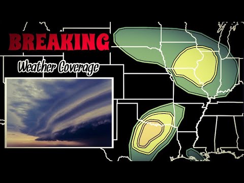 Live- Severe Weather Outbreak Coverage with Storm Chasers - YouTube