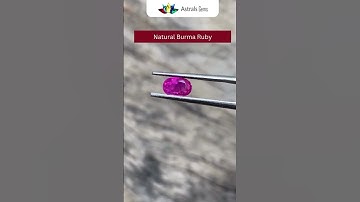 Natural Burma Ruby Stone