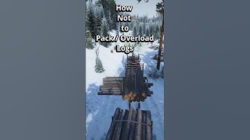 How Not to Pack/Overload Logs in SnowRunner - Lesson Learned #gaming #shorts #logging #snowrunner