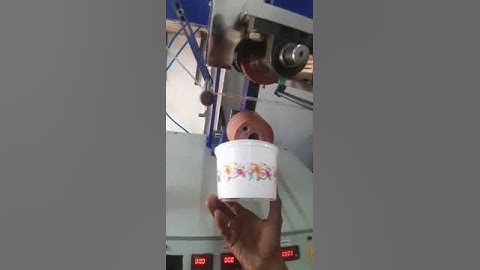 Heat Transfer (Hot Foiling) Labelling Machine I Round Boxes I 3s Graphic Solutions