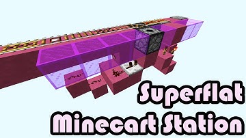 Superflat Minecart Station- Tutorial