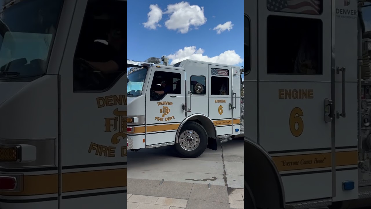Denver Fire Department stopped on campus to give a fire demo this week 🔥 