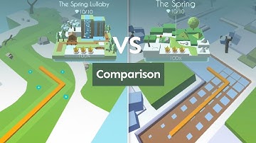 Dancing Line The Spring Lullaby VS The Spring (Comparison)