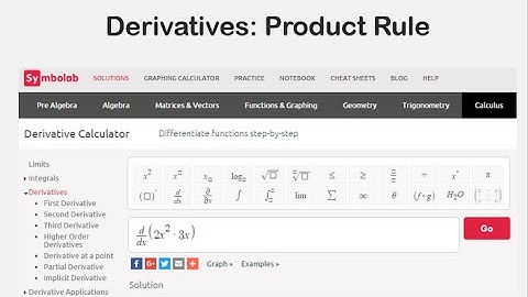 Derivatives: The Product Rule