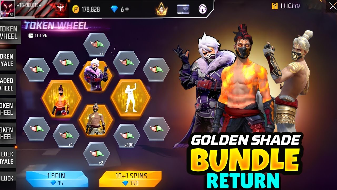 Golden Shade Bundle Return 2026 |😱🥳 Free Fire Purple Shade Bundle Return | Free Fire New Events