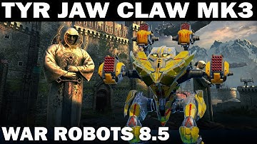 ЧТО МОЖЕТ РЕМОНТНЫЙ РОБОТ TYR JAW CLAW MK3  В ЛИГЕ ЧЕМПИОНОВ ОБНОВЛЕНИИ 8.5 WAR ROBOTS 2022