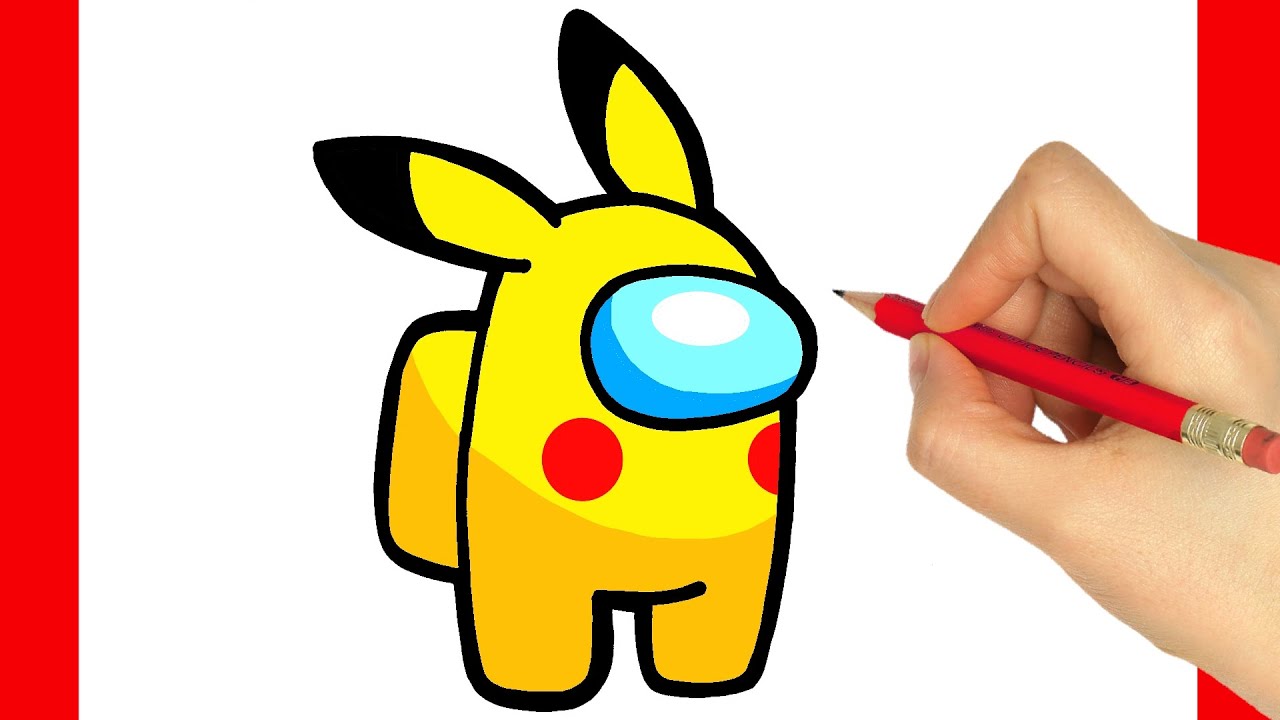 Art Cute Drawings Pikachu Among Us - Flying sub