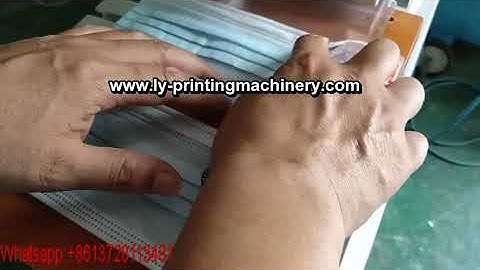 Face mask logo printing machine disposable  n95 face mask logo pad printer