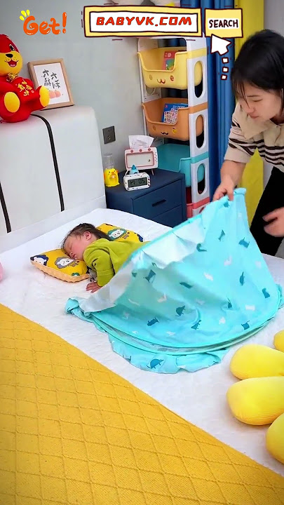 Tired of mosquitoes bothering your baby? Try Foldable Baby Mosquito Net!