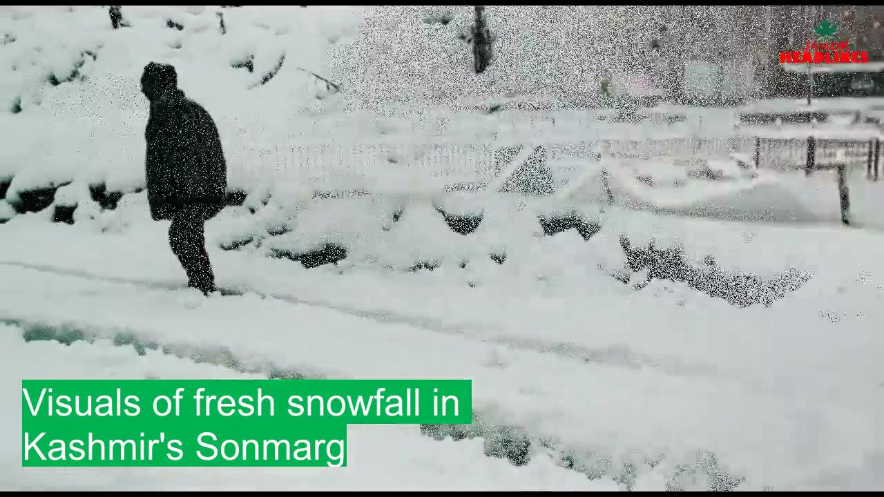 Visuals of fresh snowfall in 