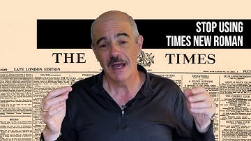 The controversial story of Times New Roman
