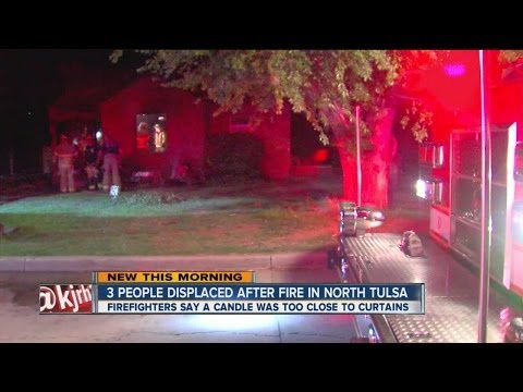 FD:  Candles cause of north Tulsa house fire