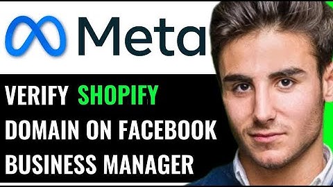 VERIFY SHOPIFY DOMAIN ON FACEBOOK BUSINESS MANAGER (EASY WAY)