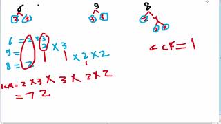 شرح ماث خامسه ابتدائى greatest common factor -least common multiple  لثلاث ارقام