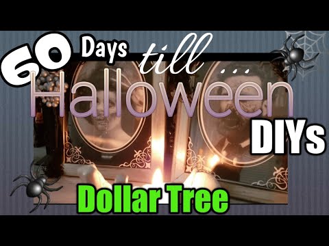 60 Days till Halloween | Dollar Tree DIYs | Easy Halloween Decor - YouTube