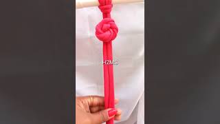 @howtomakesimple Macrame Rose Knot || how to tie Rose knot || #shorts Basic Macrame Knots #09