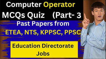 Computer Operator MCQs Quiz (Part 3) #ETEA2025 #eteapreparation #fpsc #kppsc #ppsc #computeroperator