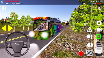 IDBS Simulator Bus Lintas Sumatera New Bus Color - Android Gameplay FHD